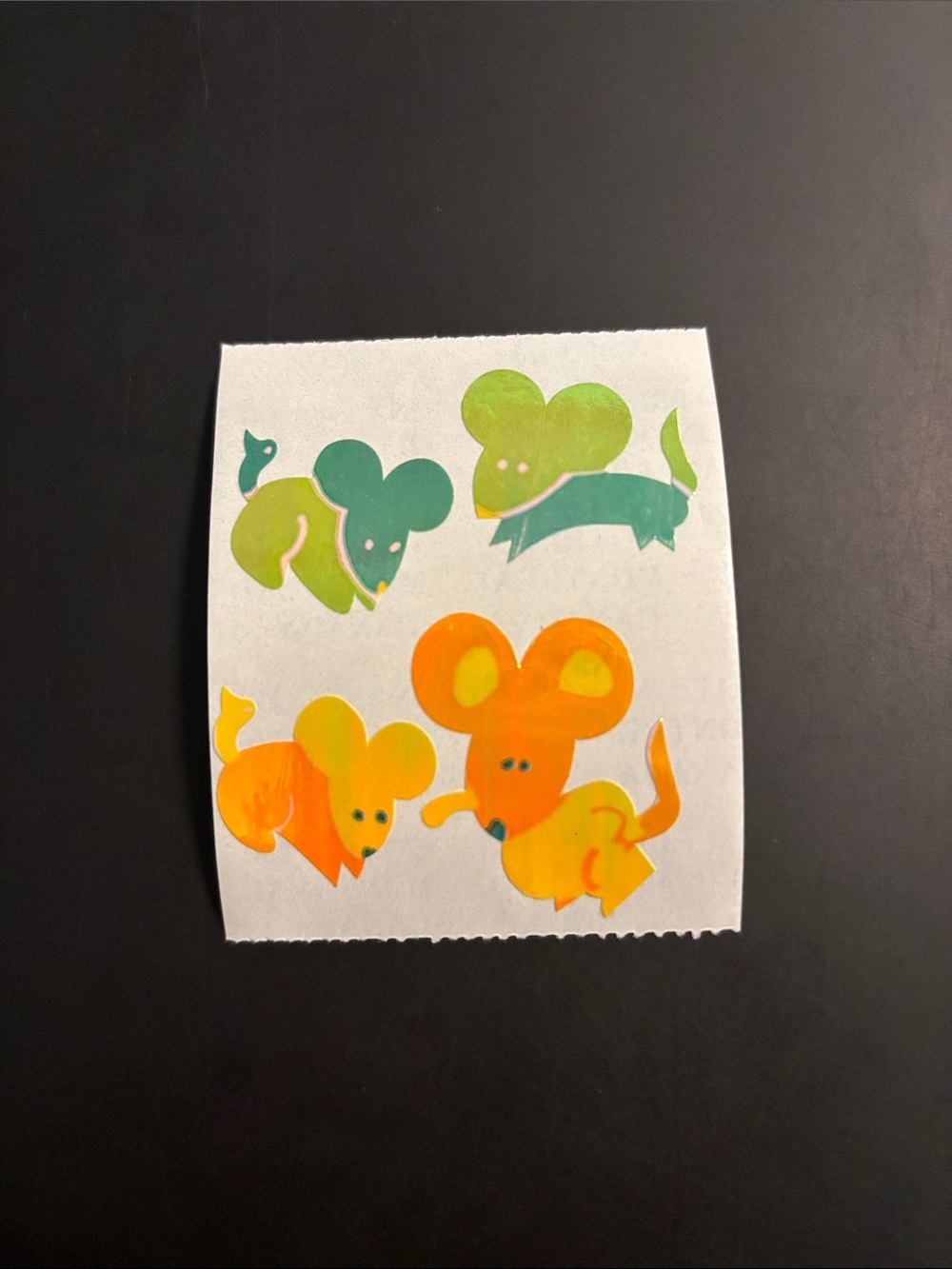 Cotrin Mouse Pearly Sticker Mod Vintage 80's